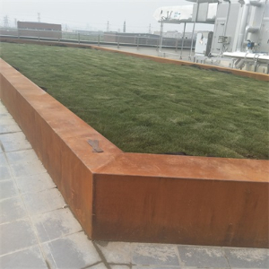 兰山耐候钢花池围边